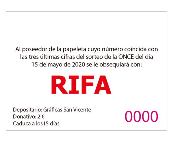impresion de rifas