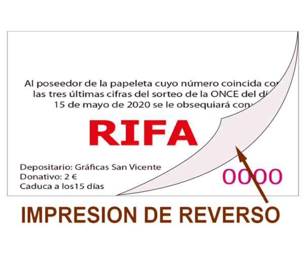 impresion de rifas reverso