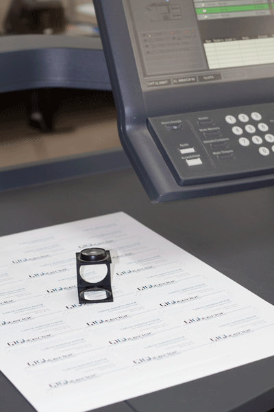 lupa impresion digital